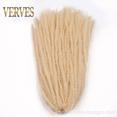 VERVES 24 and 18 Inch Afro Kinky Braiding Hair Synthetic Crochet Marly Braids Hair extensions Natural black Brown Blonde